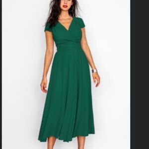 Cupshe emerald green long dress.